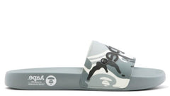 AAPE Grey Camo Slides