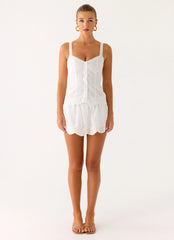 Addictive Mini Skort - White
