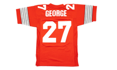 NCAA Eddie George Dark Football Jersey "1995 Ohio State - University Red" LGJY3234 OST95EGRUNRD