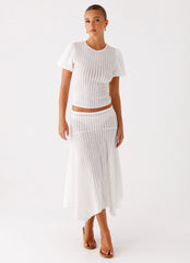 Katta Midi Skirt - Ivory