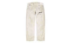 MM6 Maison Margiela Distressed Loose Fit Selvedge Jean "SS26 - Beige" SU27183