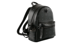 Mini Stark Side Studs Backpack in Visetos "Black" MMKEAVE16BK001