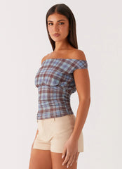 Zahli Off Shoulder Top - Shoreline Check