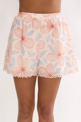 Baybreeze Lace Applique Shorts Floral