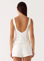 Lulita Belted Shorts - White