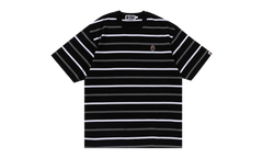 Ape Head One Point Stripe Tee "Black" 1J80 109 070 BLACK