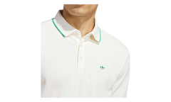 Originals Twistknit Trefoil Polo Shirt "Chalk White / Court Green" KB8617
