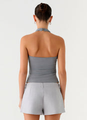 Rosana Halter Top - Grey
