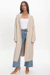 Last Light Longline Oversized Coat Oat