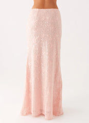 Nico Sequin Maxi Skirt - Pink