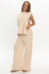 Homebody Ribbed Knit Pants Oat