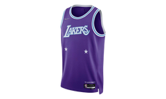 NBA La Lakers 2021-22 75Th City Swingman Jersey "Purple" DB4067 504
