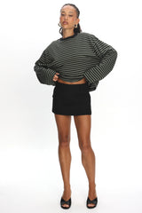LIONESS Bloom Long Sleeve Forest Stripe