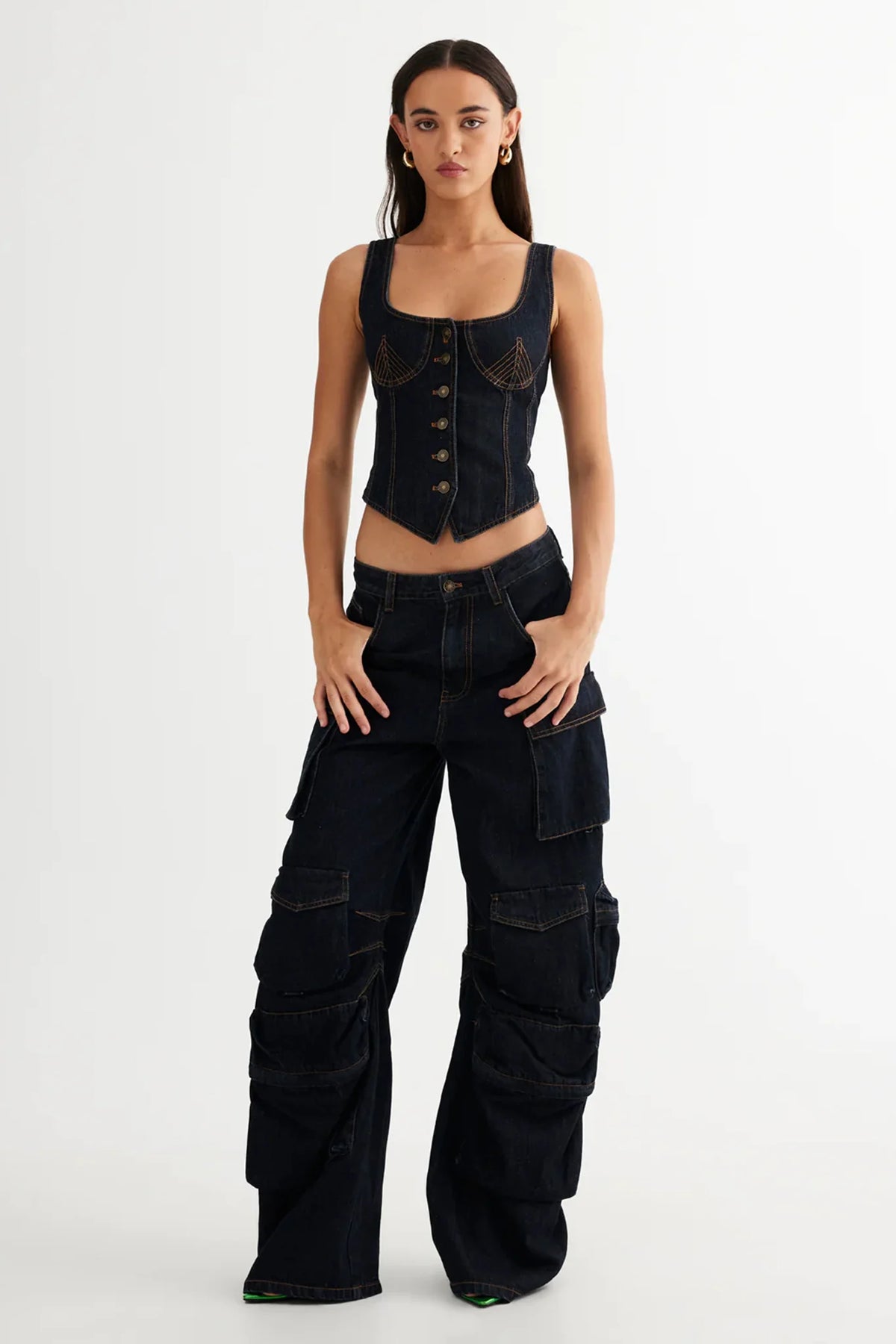 LIONESS Smokeshow Jeans Dark Denim