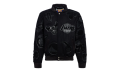 Vegan Leather Jacket "VNFL Collage" NFL 201 BLK