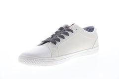 Ben Sherman Brayson Oxford BNM00063 Mens White Leather Lifestyle Sneakers Shoes