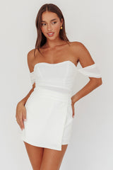 Melonie Off-Shoulder Top White