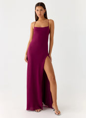 Alouette Maxi Dress - Plum