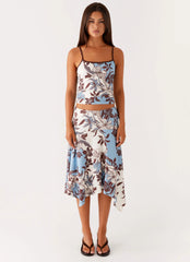 Skye Cami Top - Bluewood Blossom