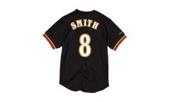 NBA Steve Smith Name & Number Mesh Crewneck Shirt "Atlanta Hawks - Black" BA8X4G AHA K KUQ