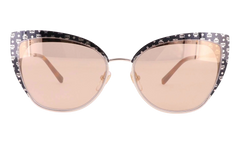 Cat Eye Sunglasses "Gold Mirror" MCM144S-734