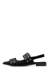 THERAPY Matilda Pointed Flat Black Patent