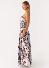 Carmel Maxi Dress - Bluewood Blossom