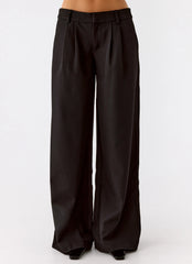 Samuel Low Rise Suiting Pants - Black