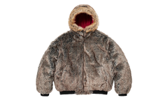 Reversible Faux Fur Hooded Work Jacket "SS26 - Red" SU27010