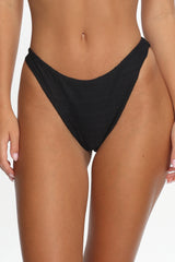 Dawn High-Rise Bikini Bottoms Black