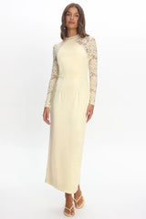 Lucha Lace Sleeve Maxi Dress Butter