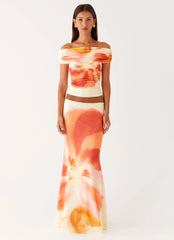 Moka Maxi Skirt - Mimosa Blossom