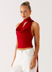 Catching Feelings Top - Red