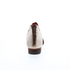 Bed Stu Brittany F392012 Womens Gray Leather Zipper Strap Sandals Shoes